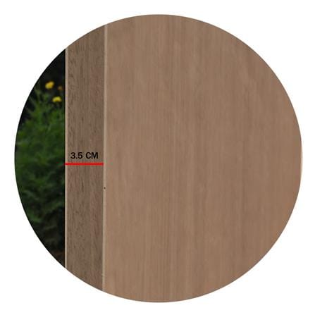 ประตูภายในไม้อัดยางไส้ไม้ ไม่เจาะลูกบิด METRO 90x200 ซม. สีน้ำตาล_4