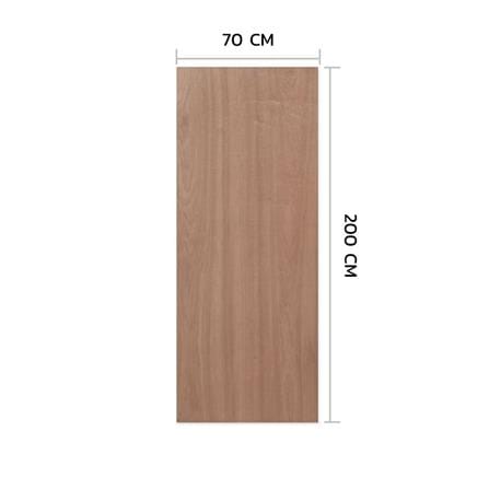 ประตูภายในไม้อัดยางไส้ไม้ ไม่เจาะลูกบิด METRO 90x200 ซม. สีน้ำตาล_3
