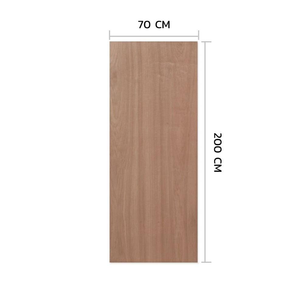 ประตูภายในไม้อัดยางไส้ไม้ ไม่เจาะลูกบิด METRO 70x200 ซม. สีน้ำตาล