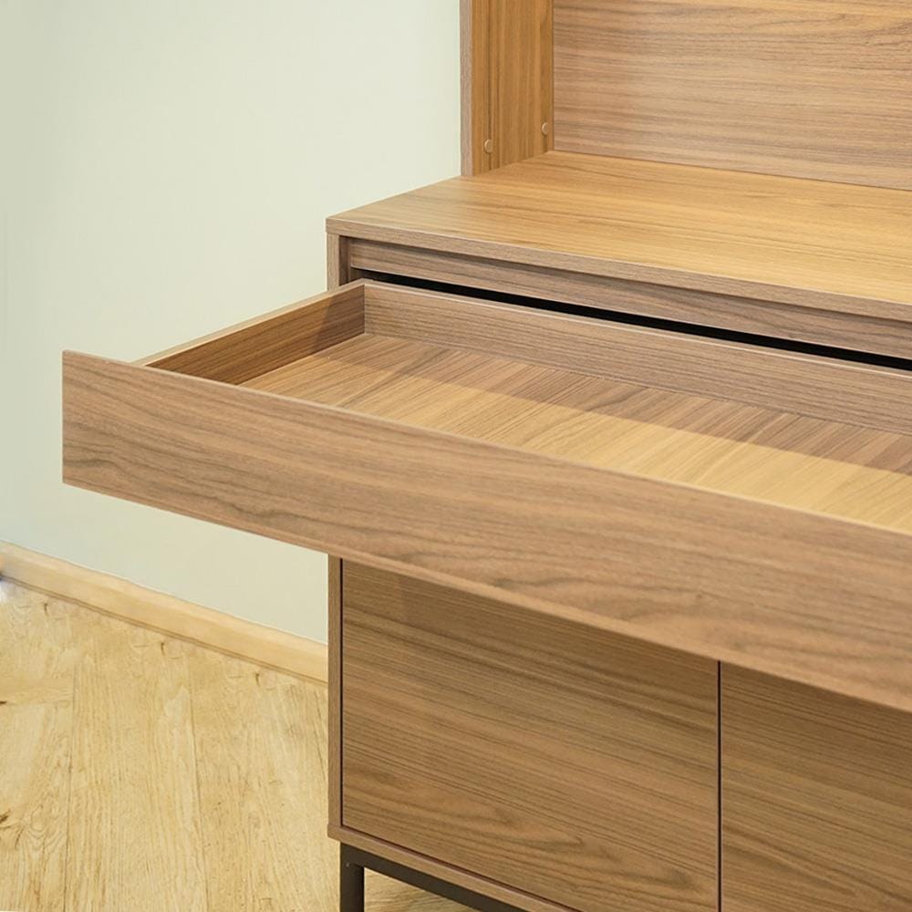 ตู้โชว์ HARV SIDAMO 90 ซม. สีไม้เข้มธรรมชาติ