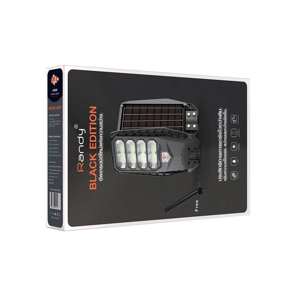 ไฟถนน SOLAR RANDY DW-LH9150 150 วัตต์ DAYLIGHT สีดำ