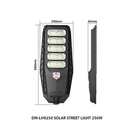 ไฟถนน SOLAR RANDY DW-LH9250 250 วัตต์ DAYLIGHT สีดำ_17