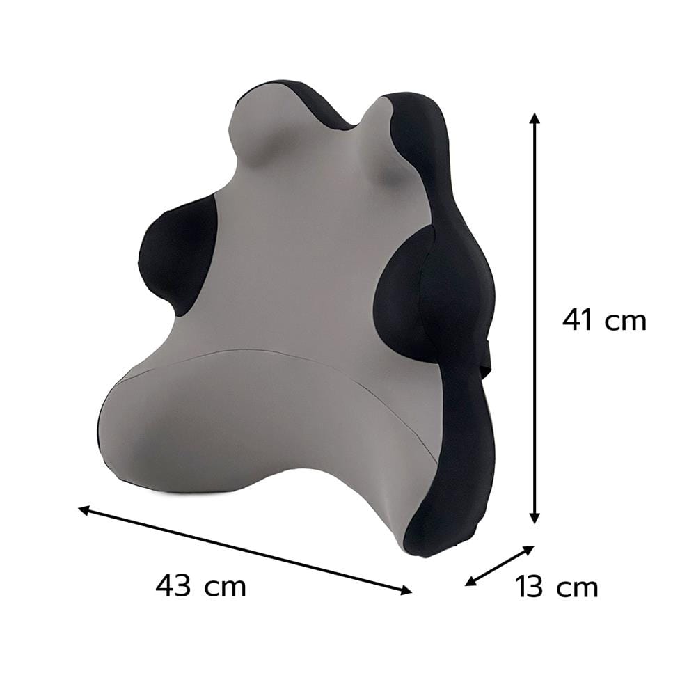 เบาะรองหลัง HOME LIVING STYLE FROST-H 16x16.5 นิ้ว สีดำ/เทา