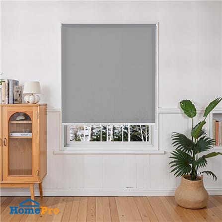 ผ้าม่านม้วน HOME LIVING STYLE SUNSCREEN SOLAR 120x160 ซม. สีเทา_4