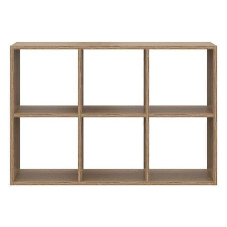 ชั้นวางของโล่ง 6 ช่อง KONCEP TOMO19238912 94 ซม. สีแคชชูโอ๊ค_1
