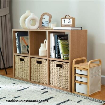 ชั้นวางของโล่ง 6 ช่อง KONCEP TOMO19238912 94 ซม. สีแคชชูโอ๊ค_3