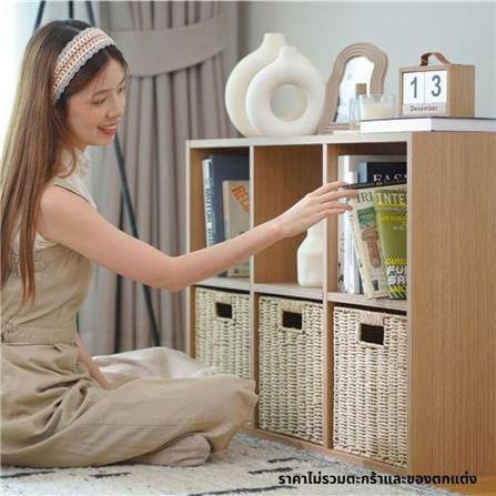 ชั้นวางของโล่ง 6 ช่อง KONCEP TOMO19238912 94 ซม. สีแคชชูโอ๊ค_4