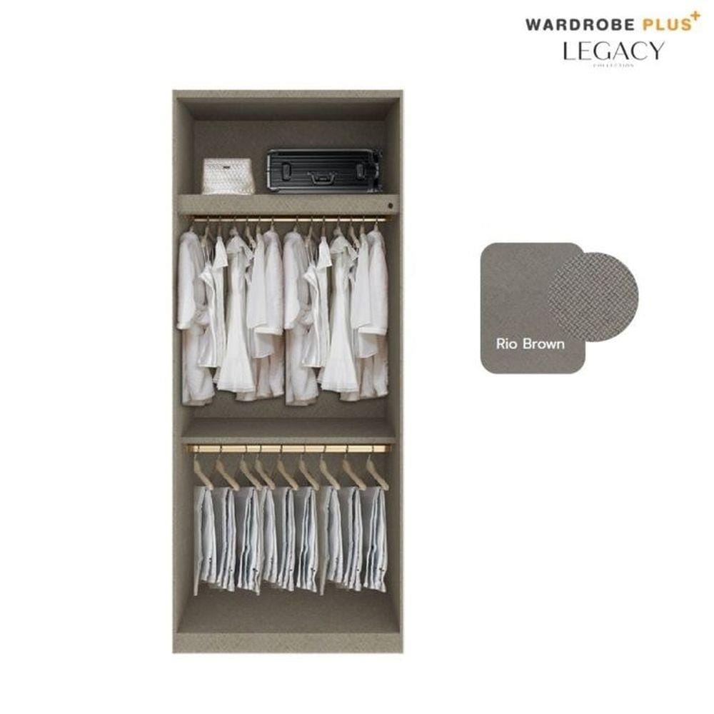 ตู้เสื้อผ้า 2 บานเปิด SB BUILT IN WARDROBE PLUS 59062812 100 ซม. สีครีม