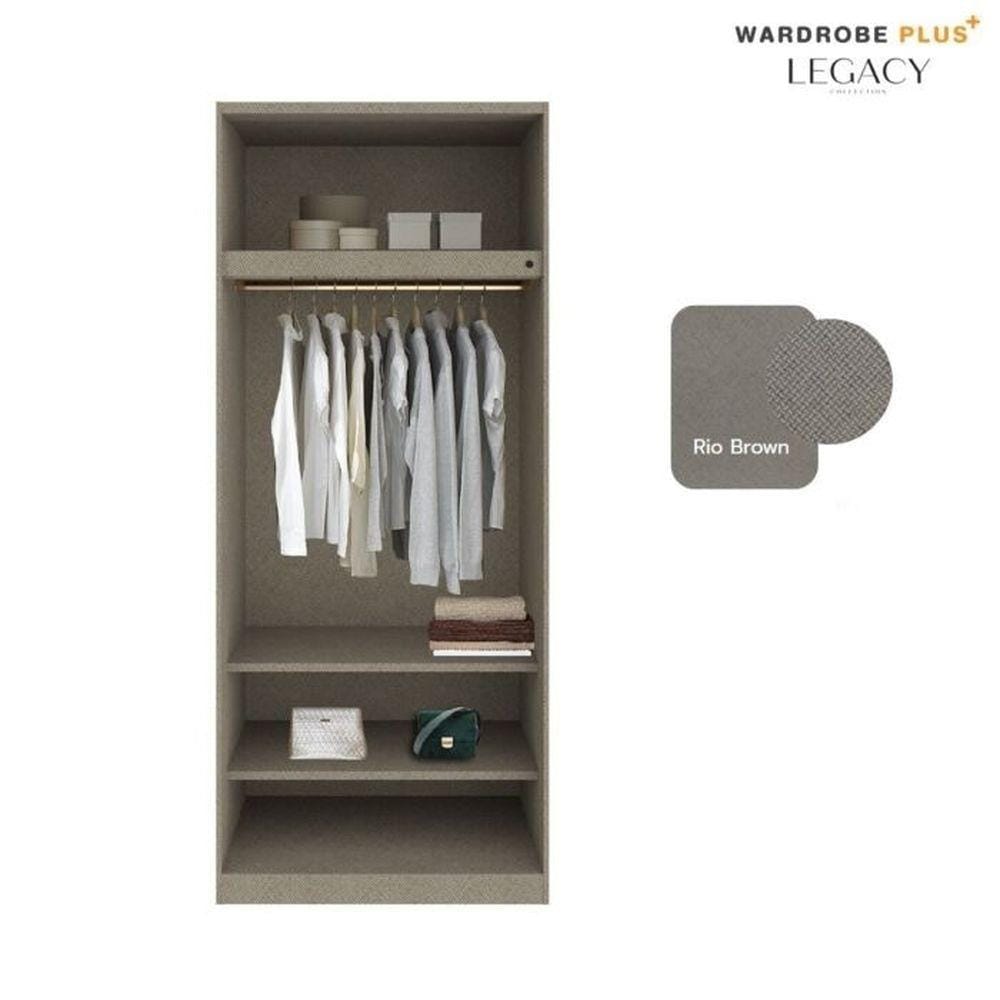 ตู้เสื้อผ้า 2 บานเปิด SB BUILT IN WARDROBE PLUS 59062811 100 ซม. สีครีม