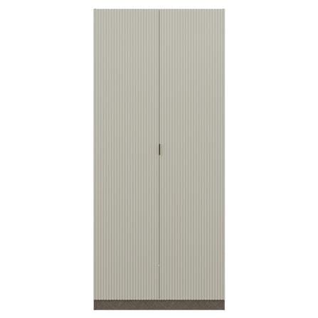 ตู้เสื้อผ้า 2 บานเปิด SB BUILT IN WARDROBE PLUS 59063232 100 ซม. สีเทา_0