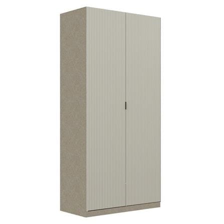 ตู้เสื้อผ้า 2 บานเปิด SB BUILT IN WARDROBE PLUS 59063232 100 ซม. สีเทา_1