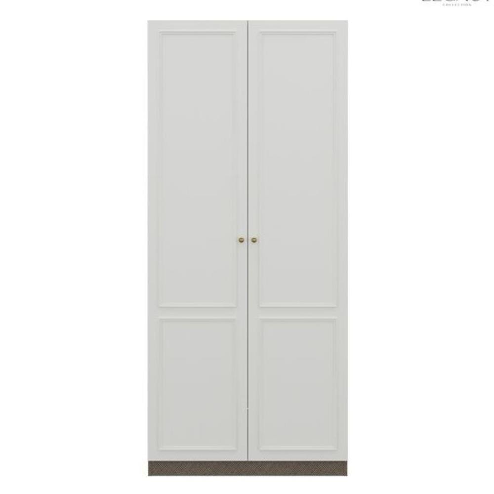 ตู้เสื้อผ้า 2 บานเปิด SB BUILT IN WARDROBE PLUS 59062852 100 ซม. สีขาว