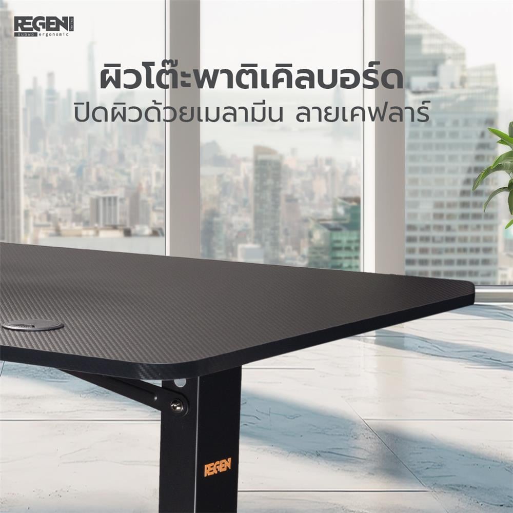 โต๊ะปรับระดับไฟฟ้า NUBWO NRT01 120 ซม. สีดำ