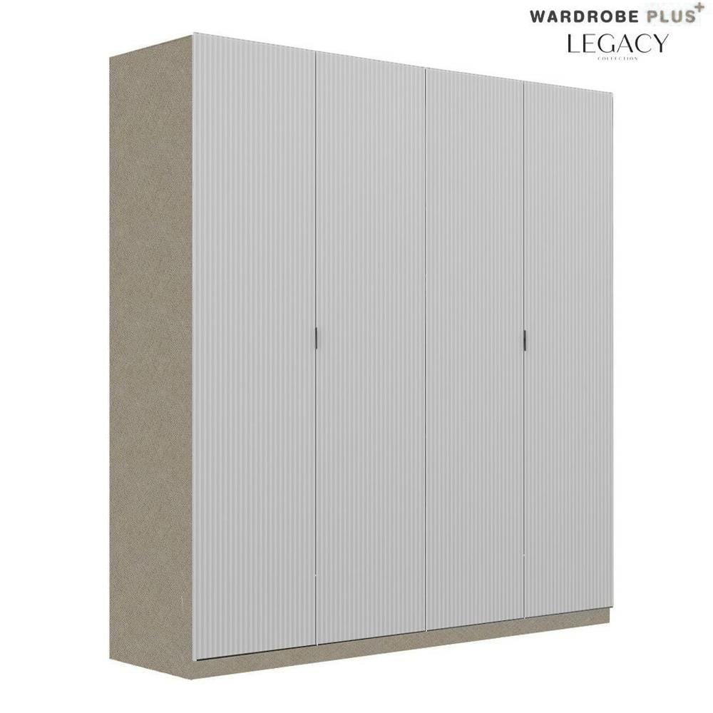 ตู้เสื้อผ้า 4 บานเปิด SB BUILT IN WARDROBE PLUS 59063234 200 ซม. สีเทา