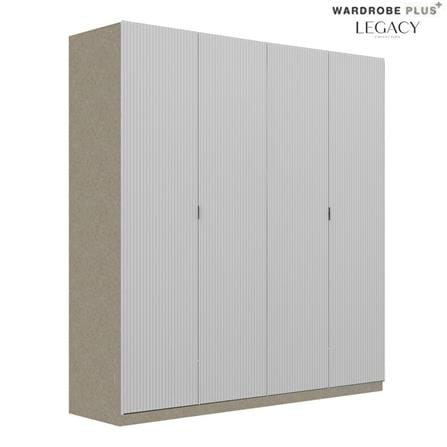 ตู้เสื้อผ้า 4 บานเปิด SB BUILT IN WARDROBE PLUS 59063234 200 ซม. สีเทา_1