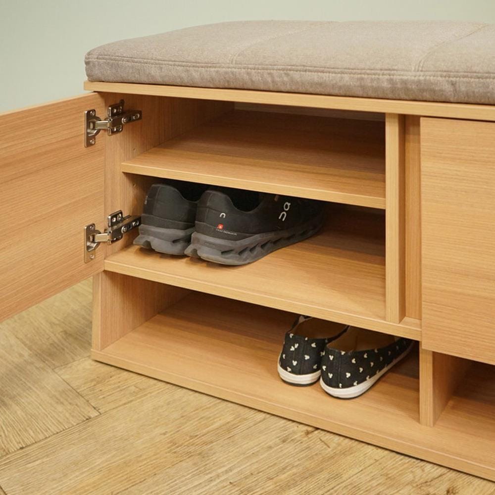 ตู้วางรองเท้า HARV GRID 100 ซม. สีไม้เข้ม