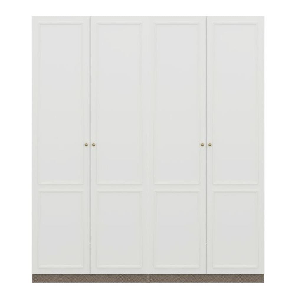 ตู้เสื้อผ้า 4 บานเปิด SB BUILT IN WARDROBE PLUS 59062855 200 ซม. สีขาว