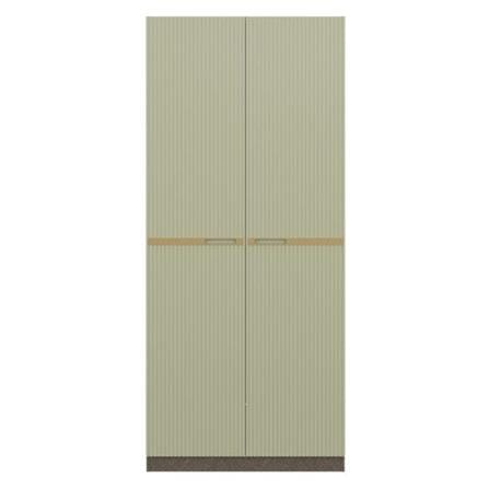 ตู้เสื้อผ้า 2 บานเปิด SB BUILT IN WARDROBE PLUS 59062864 100 ซม. สีเทา_0