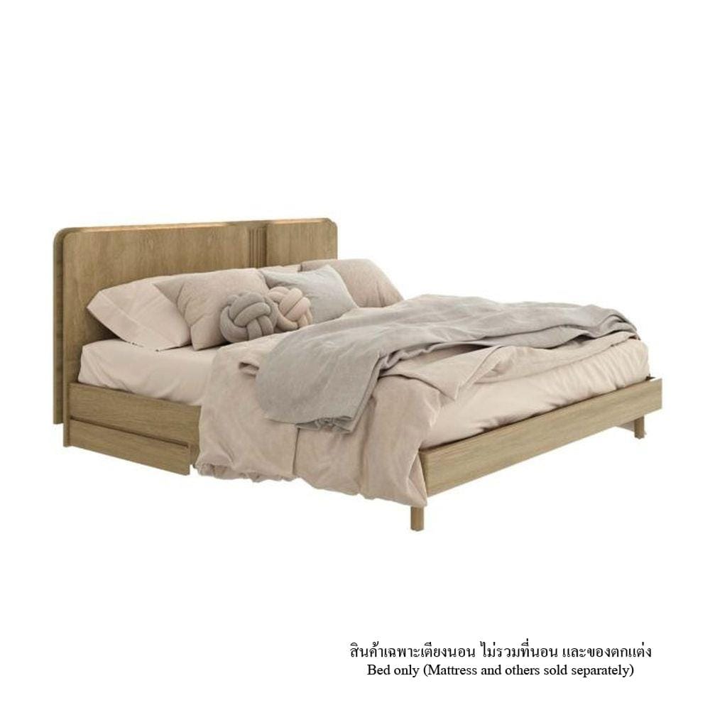 ชุดห้องนอน 6 ฟุต SB FURNITURE SKIFT 59063321 สีไม้อ่อน