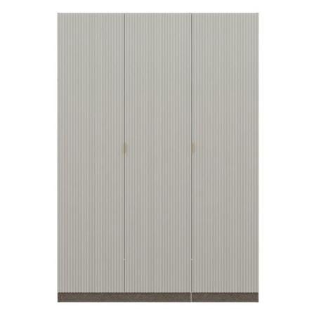 ตู้เสื้อผ้า 3 บานเปิด SB BUILT IN PLUS WARDROBE 59062801 150 ซม. สีเทา_0