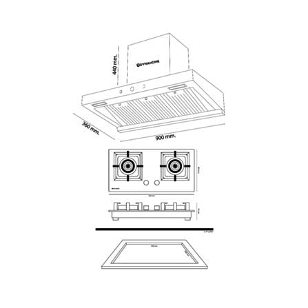 เตาฝัง+เครื่องดูดควัน DYNA HOME DH-403-BKS+DH-200SJF_8