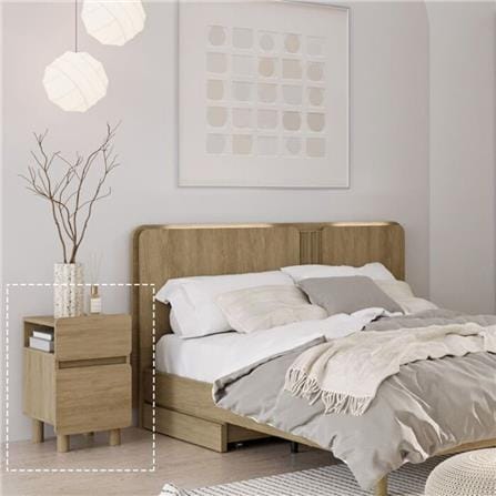 ตู้ข้างเตียง SB FURNITURE SKIFT 19240772 35 ซม. สีไม้อ่อน_2