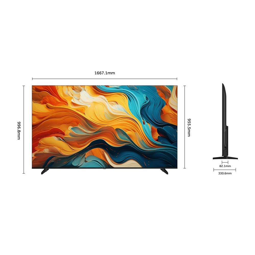 ทีวีแอลอีดี 75 นิ้ว HAIER (4K, LED, GOOGLE TV) H75K85FUX