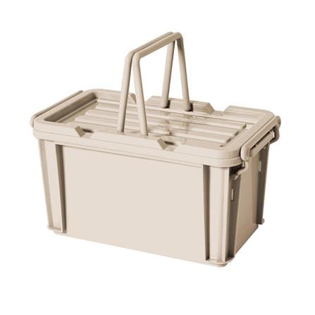 กล่องหูหิ้ว STACKO CARGO 7 ลิตร 19.5x33.7x18.5 ซม. สีเบจ_2