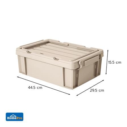 กล่องหูหิ้ว STACKO CARGO 12 ลิตร 29.5x44.5x15.5 ซม. สีเบจ_4
