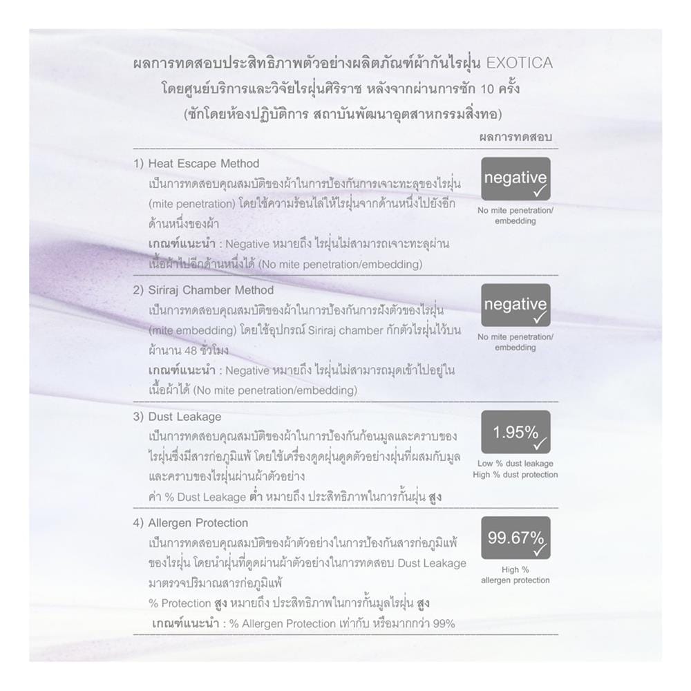 ปลอกหมอนหนุนกันเปื้อน EXOTICA PP1A-00XO
