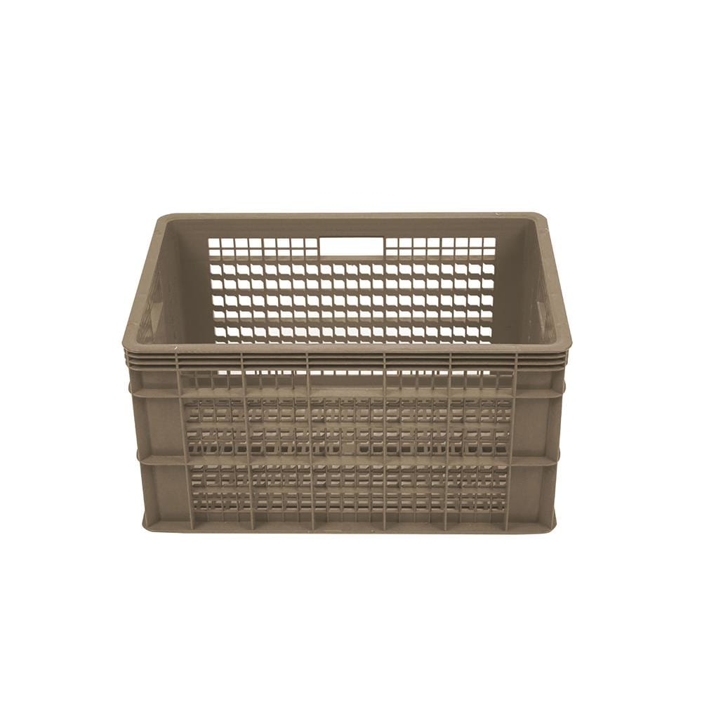 ลังพลาสติกโปร่ง STACKO AG112 HAKO 38.5x58x31 ซม. สีเบจ