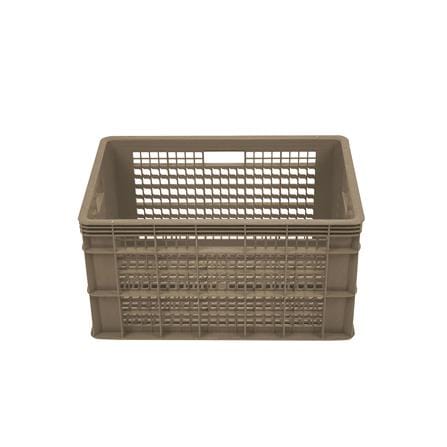 ลังพลาสติกโปร่ง STACKO AG112 HAKO 38.5x58x31 ซม. สีเบจ_1