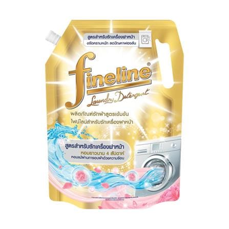 น้ำยาซักผ้าเข้มข้นสำหรับเครื่องฝาหน้า FINELINE 1,000 มล. สีทอง_0