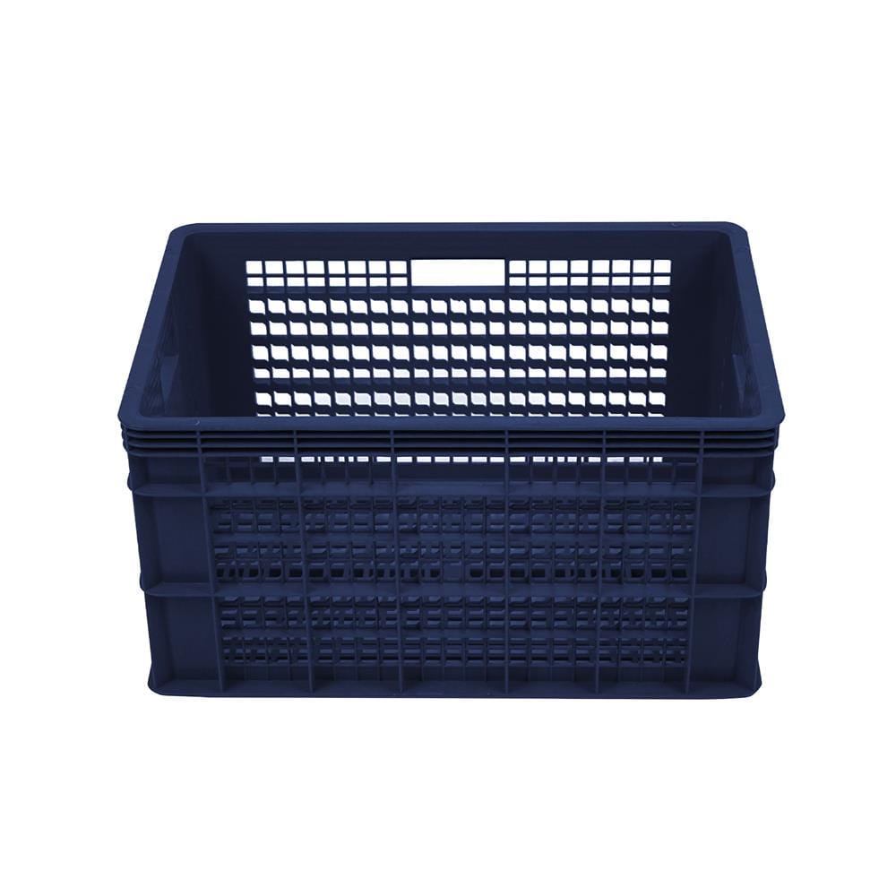 ลังพลาสติกโปร่ง STACKO AG112 HAKO 38.5x58x31 ซม. สีกรม
