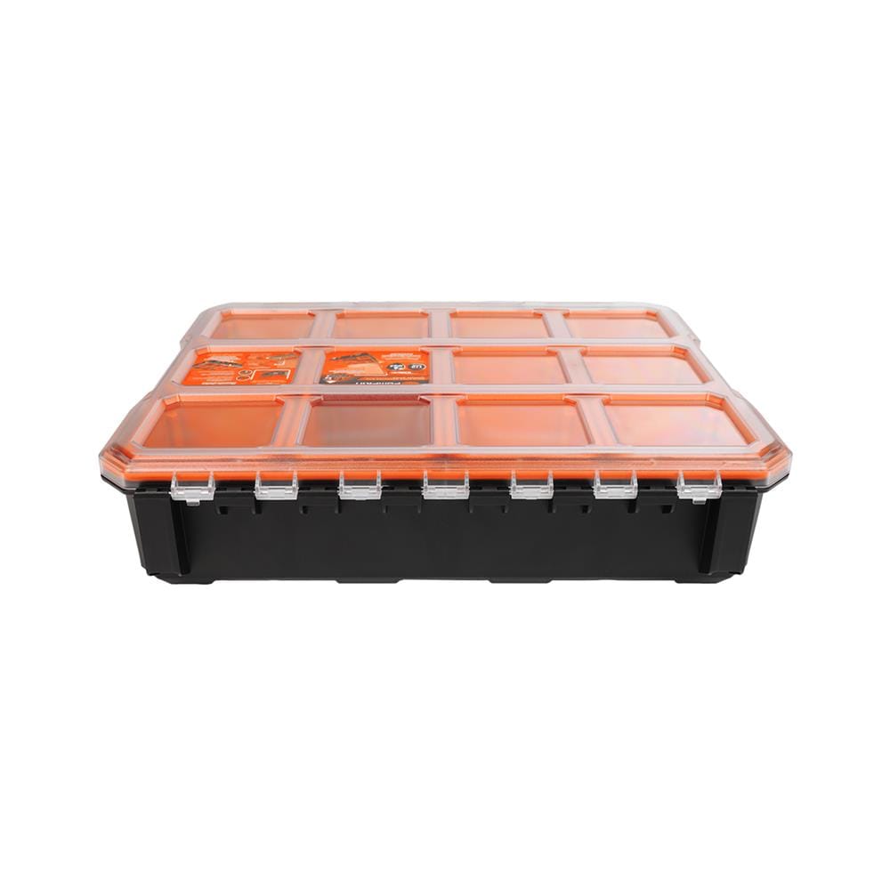 กล่องเครื่องมือ PUMPKIN PTT-MST110R 110 มม. 10 ช่อง สีส้ม/ดำ
