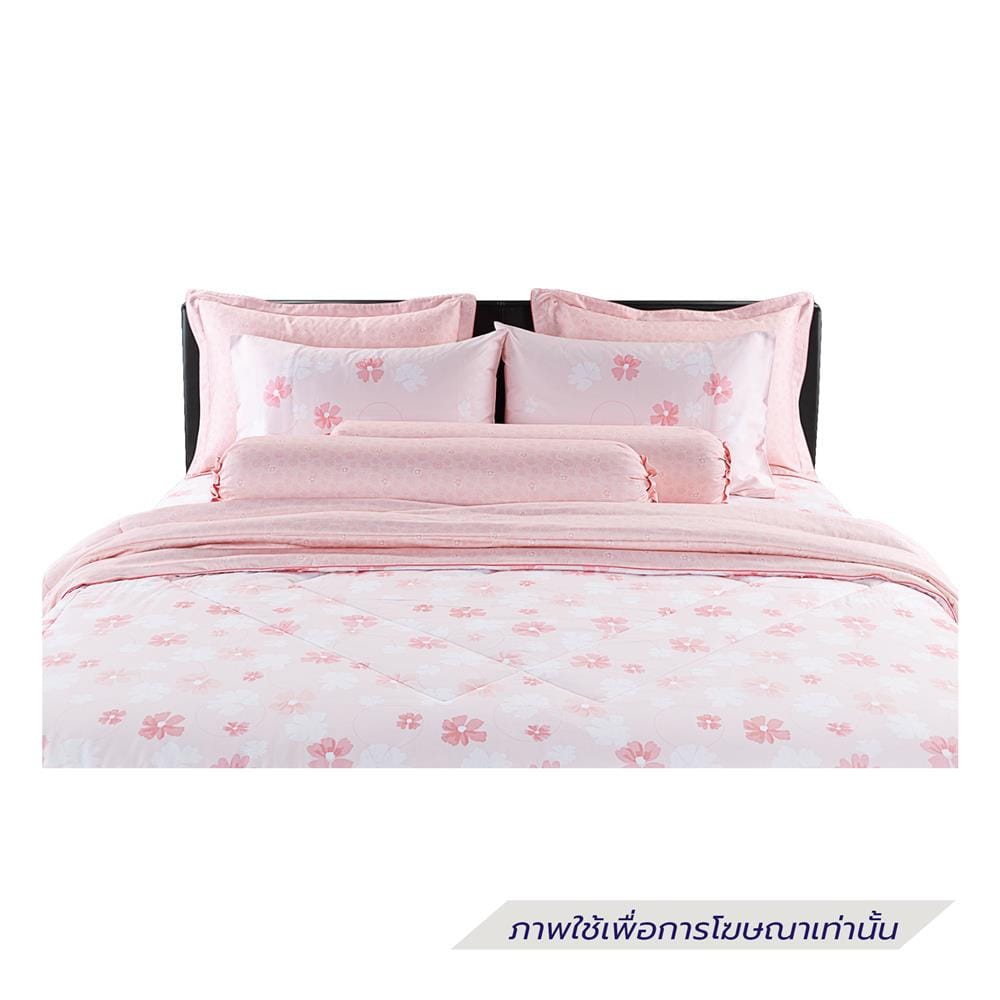 ชุดผ้าปูที่นอน 6 ฟุต (ชุด 6 ชิ้น) SANTAS COTTON USA SWEET PEA PI