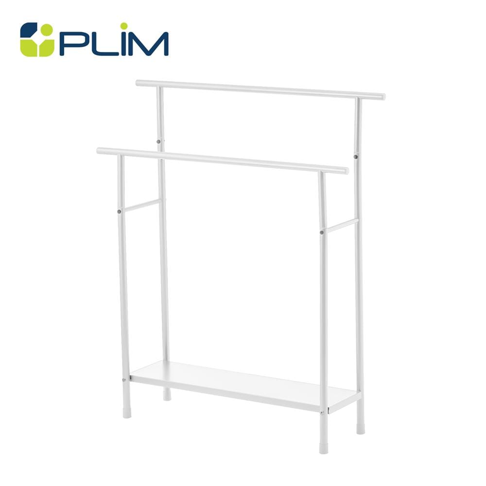 ราวพาดผ้า 2 เส้น PLIM RIGA 72.5x19.6x88.3 ซม. สีขาว