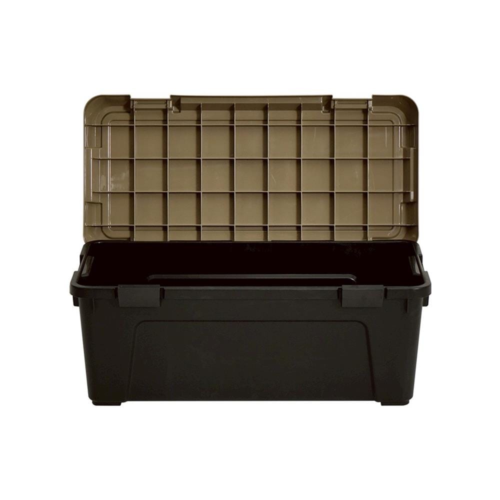 กล่องจัดเก็บท้ายรถ 54 ลิตร STACKO CARGO สีดำ/น้ำตาล