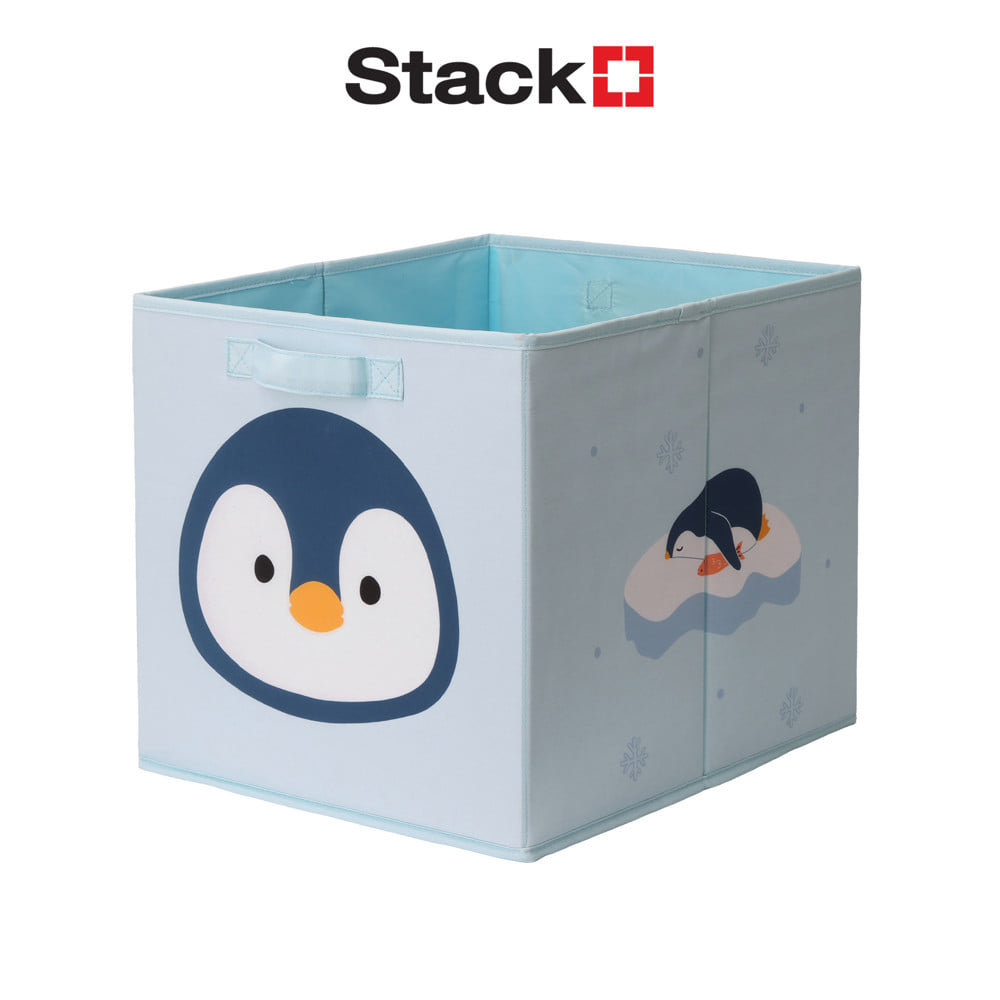 กล่องผ้าพับ STACKO LITTLE-P 33x38x33 ซม. สีฟ้า