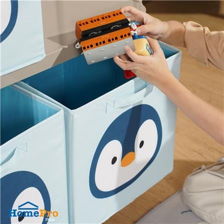 กล่องผ้าพับ STACKO LITTLE-P 33x38x33 ซม. สีฟ้า_6