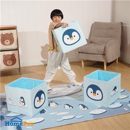 กล่องผ้าพับ STACKO LITTLE-P 33x38x33 ซม. สีฟ้า_7