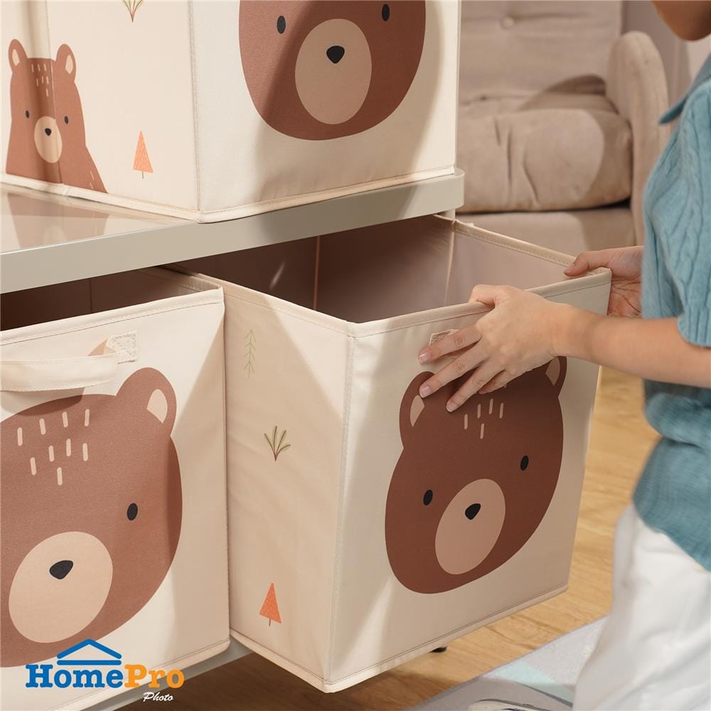 กล่องผ้าพับ STACKO LITTLE-B 33x38x33 ซม. สีน้ำตาล
