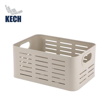 ตะกร้าอะลูมิเนียมสี่เหลี่ยมผืนผ้า KECH LEGACY SIZE M สีเบจ_0