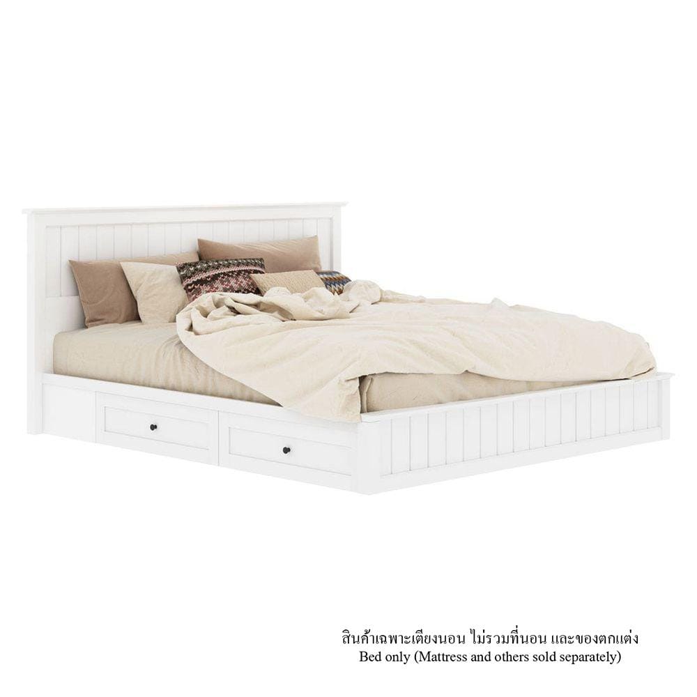 เตียง 6 ฟุต KONCEPT MONETA 19235303 สีขาว