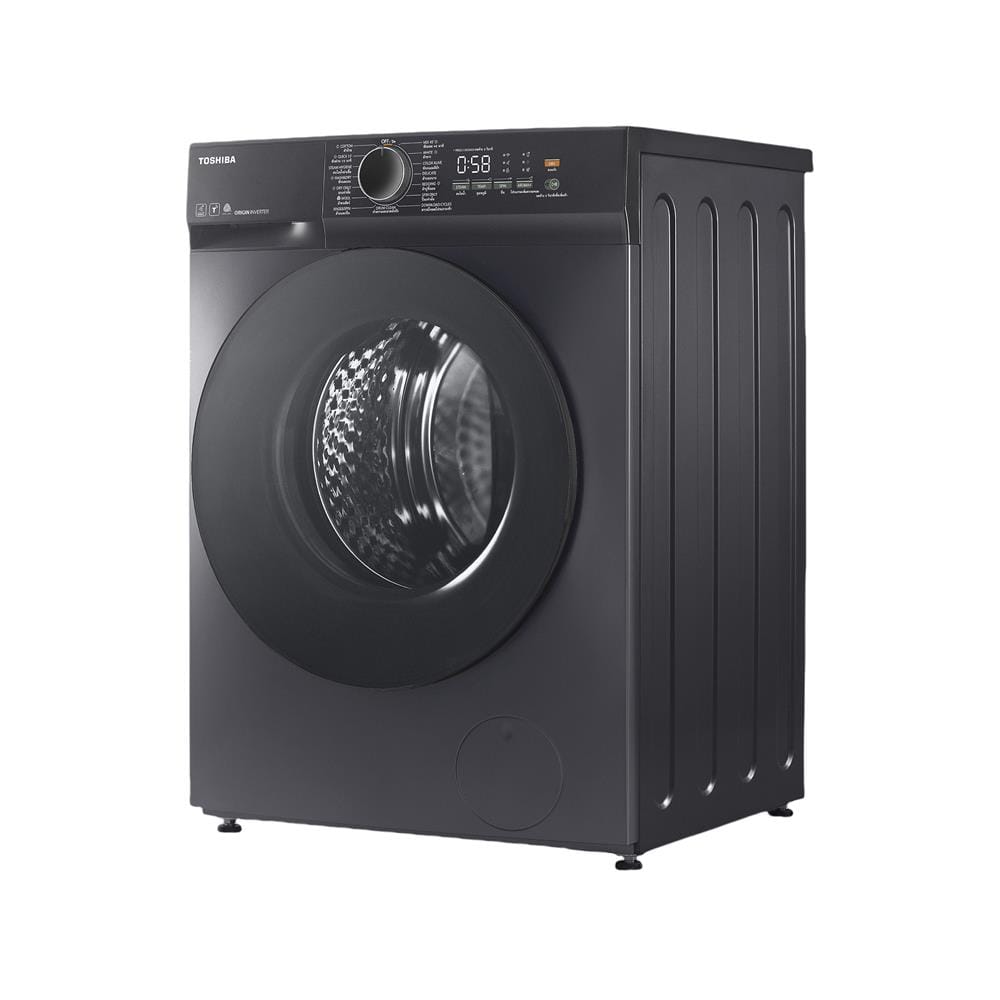 เครื่องซักอบผ้าฝาหน้า TOSHIBA TWD-T21BU140UWT(MG) 13/8 กก. อินเวอร์เตอร์ สีดำ