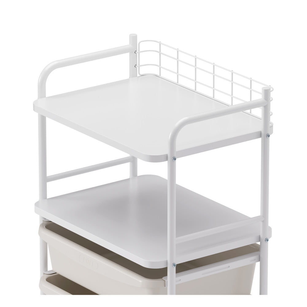 ชั้นวางของ 2 ชั้น 3 ลิ้นชัก STACKO LITTLE-P 45.2x31x78.4 ซม. สีขาว/ฟ้า