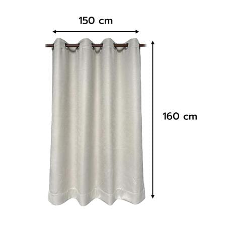 ผ้าม่าน EYELET HOME LIVING STYLE MARDY UV 150X160 ซม. สีครีม_5