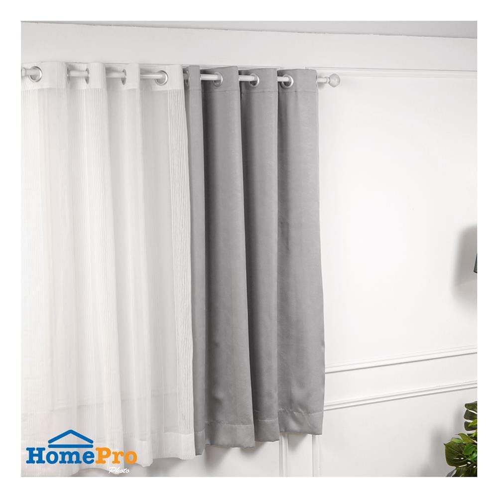ผ้าม่าน EYELET HOME LIVING STYLE MARDY UV 150X160 ซม. สีเทา