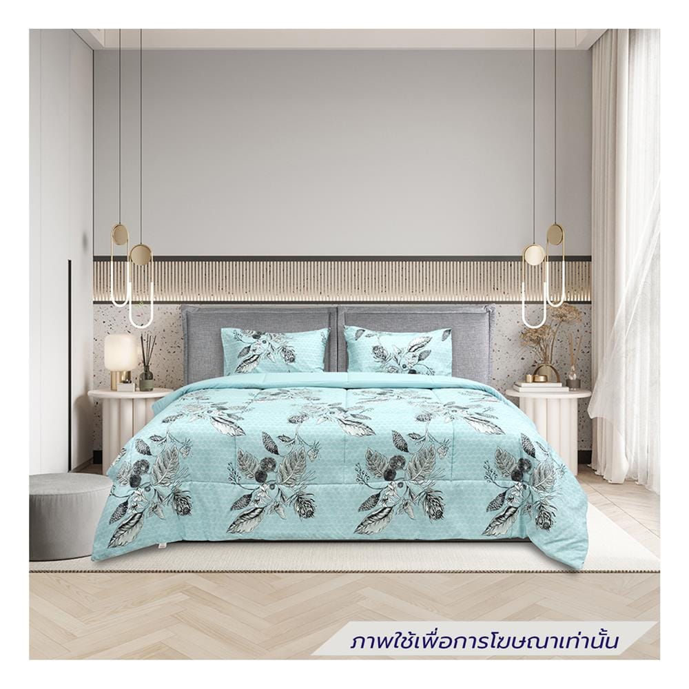ชุดผ้าปูที่นอน 6 ฟุต (ชุด 6 ชิ้น) PICASSO CLASSIC FLORA GREENMINT