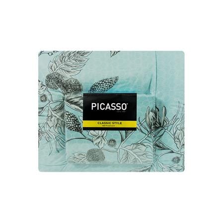 ชุดผ้าปูที่นอน 6 ฟุต (ชุด 6 ชิ้น) PICASSO CLASSIC FLORA GREENMINT_3